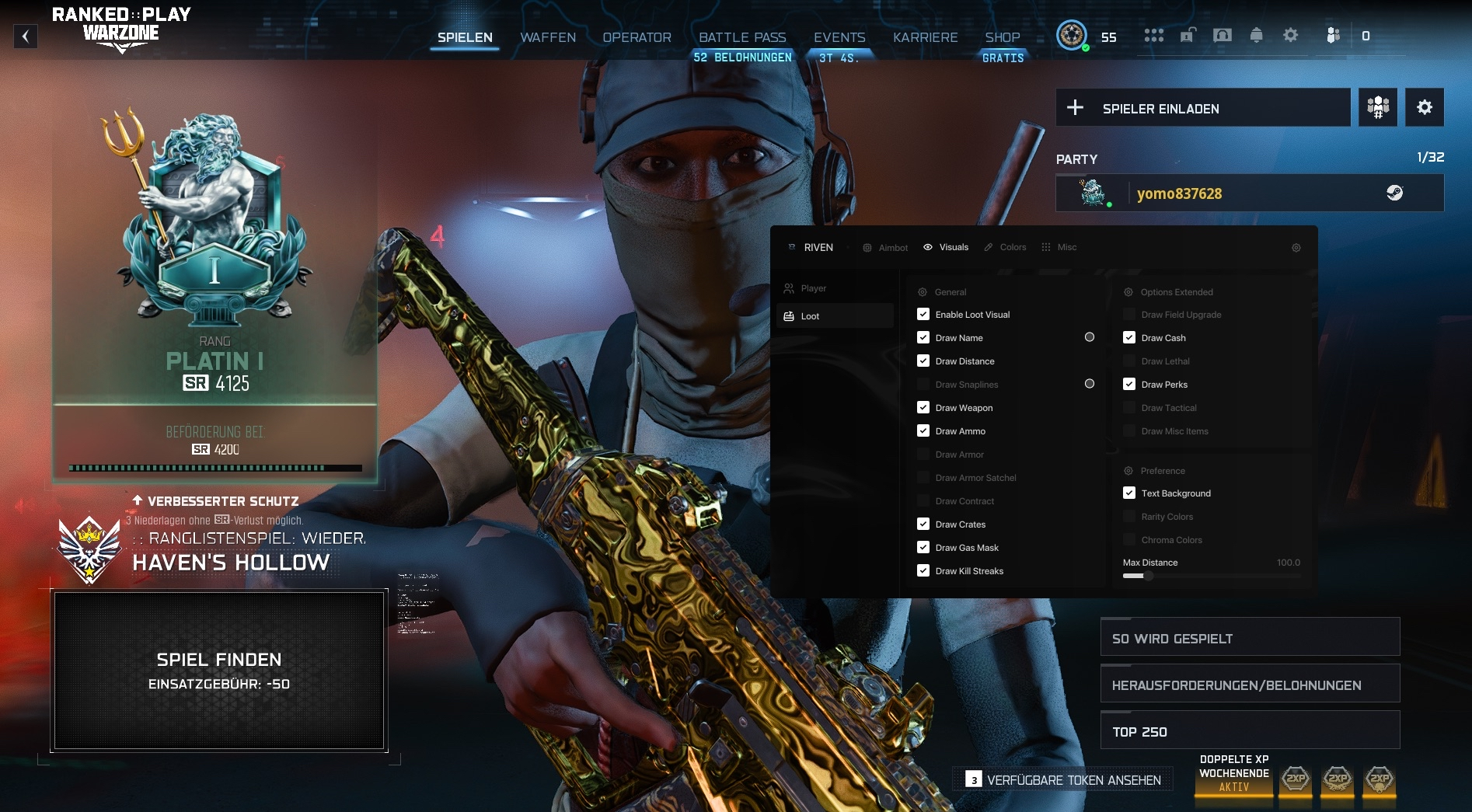 COD Menu